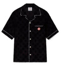 Towelling Monogram Short Sleeve Shirt