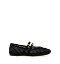 Mesh fabric ballerinas