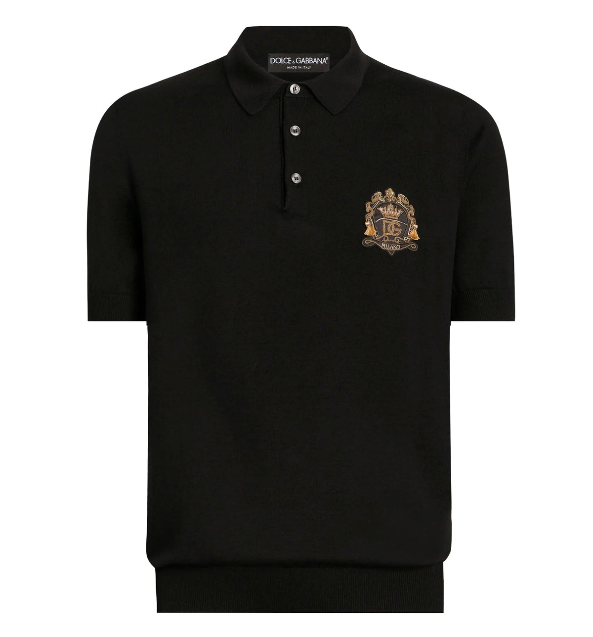 Virgin wool polo shirt