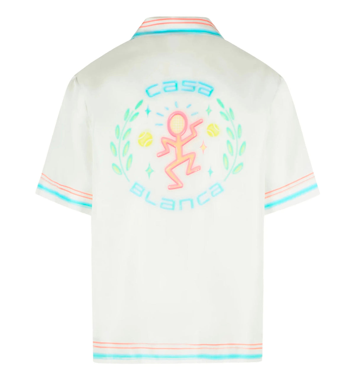 Floral Cuban Collar Short Sleeve Silk Shirt
