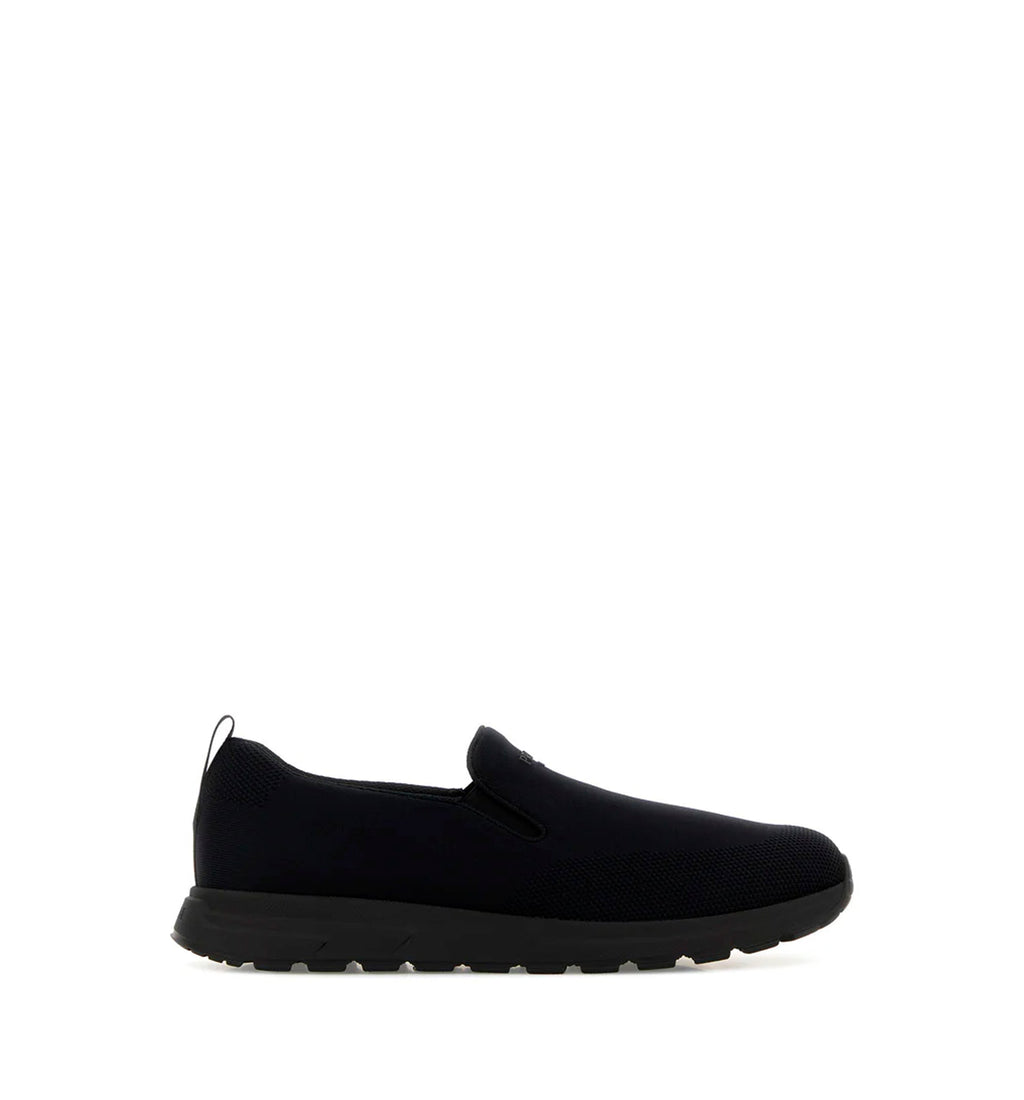 Black jersey slip ons