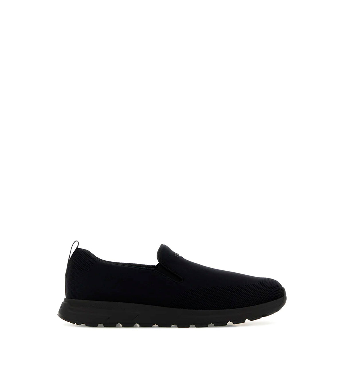 Black jersey slip ons