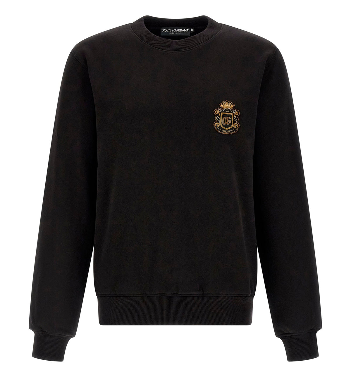 Sweatshirt with heraldic patch