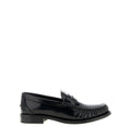 Brushed leather loafers