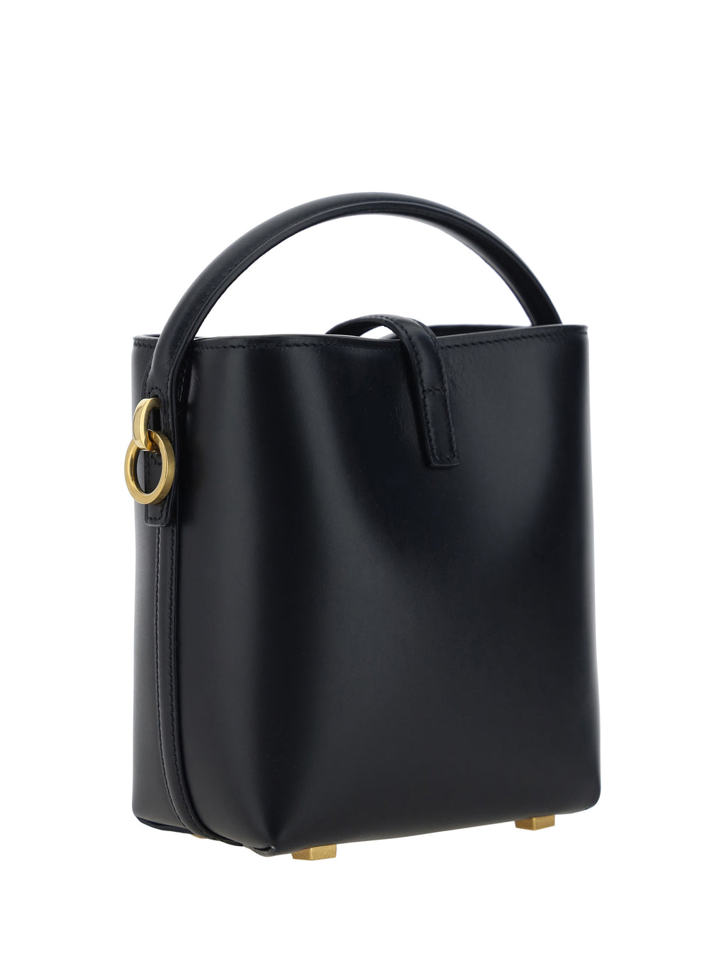 Le 37 Mini Bucket Bag In Shiny Leather