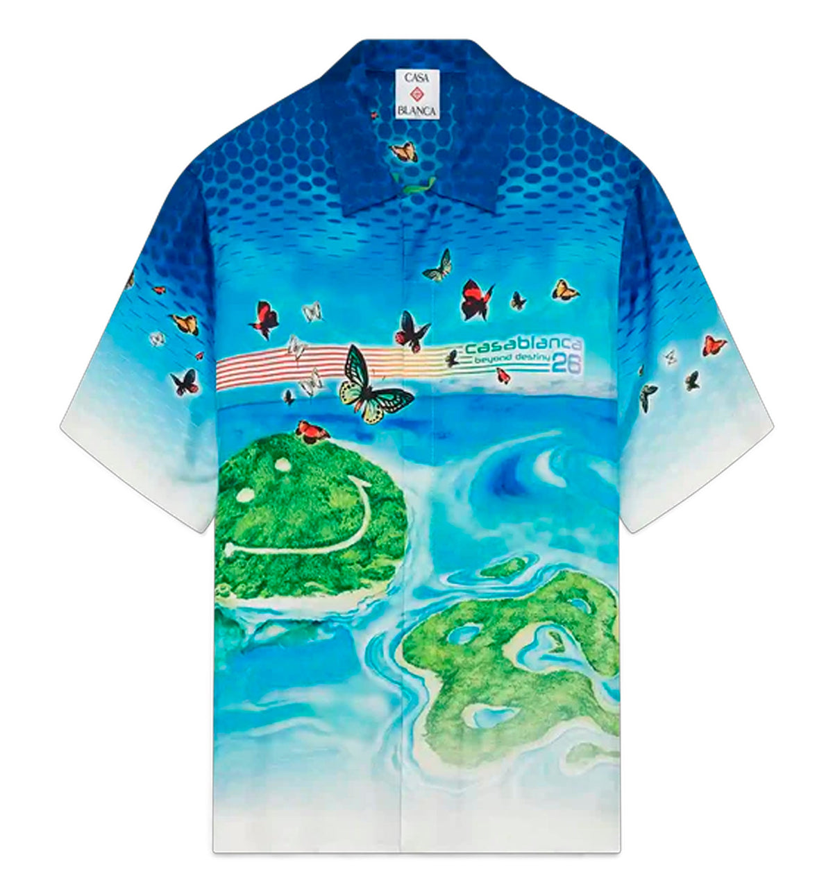 Beyond Destiny Short Sleeve Silk Shirt