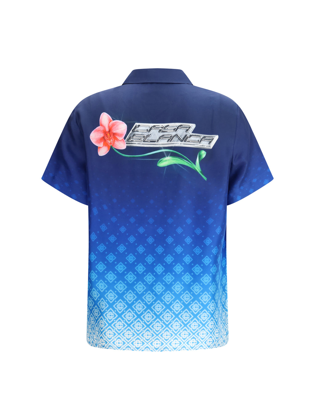 Casablanca Cuban Collar Short Sleeve Shirt