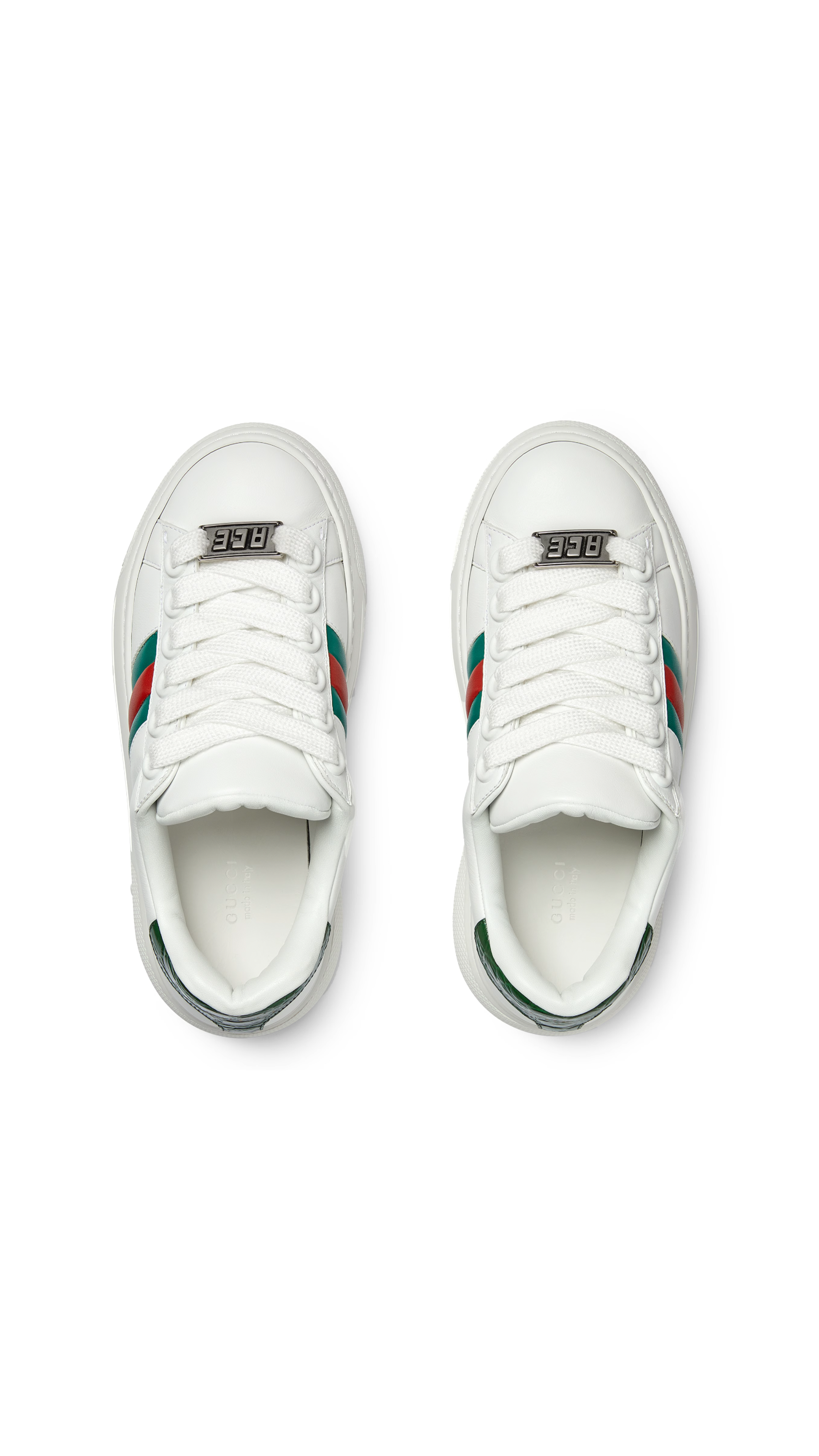 Webbed Ace Sneakers - White/Green