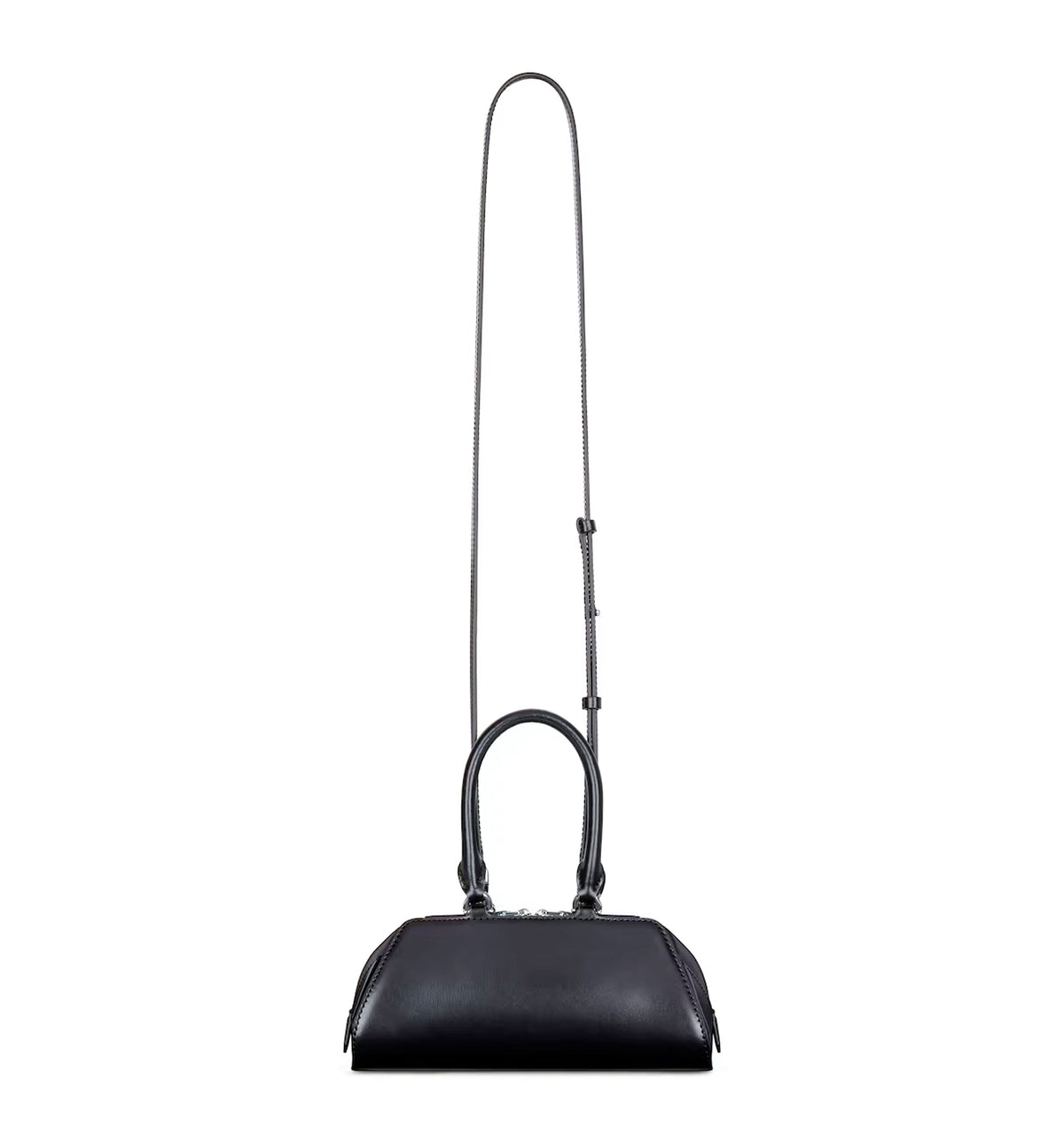 Mini Antigona East-West bag in Box leather