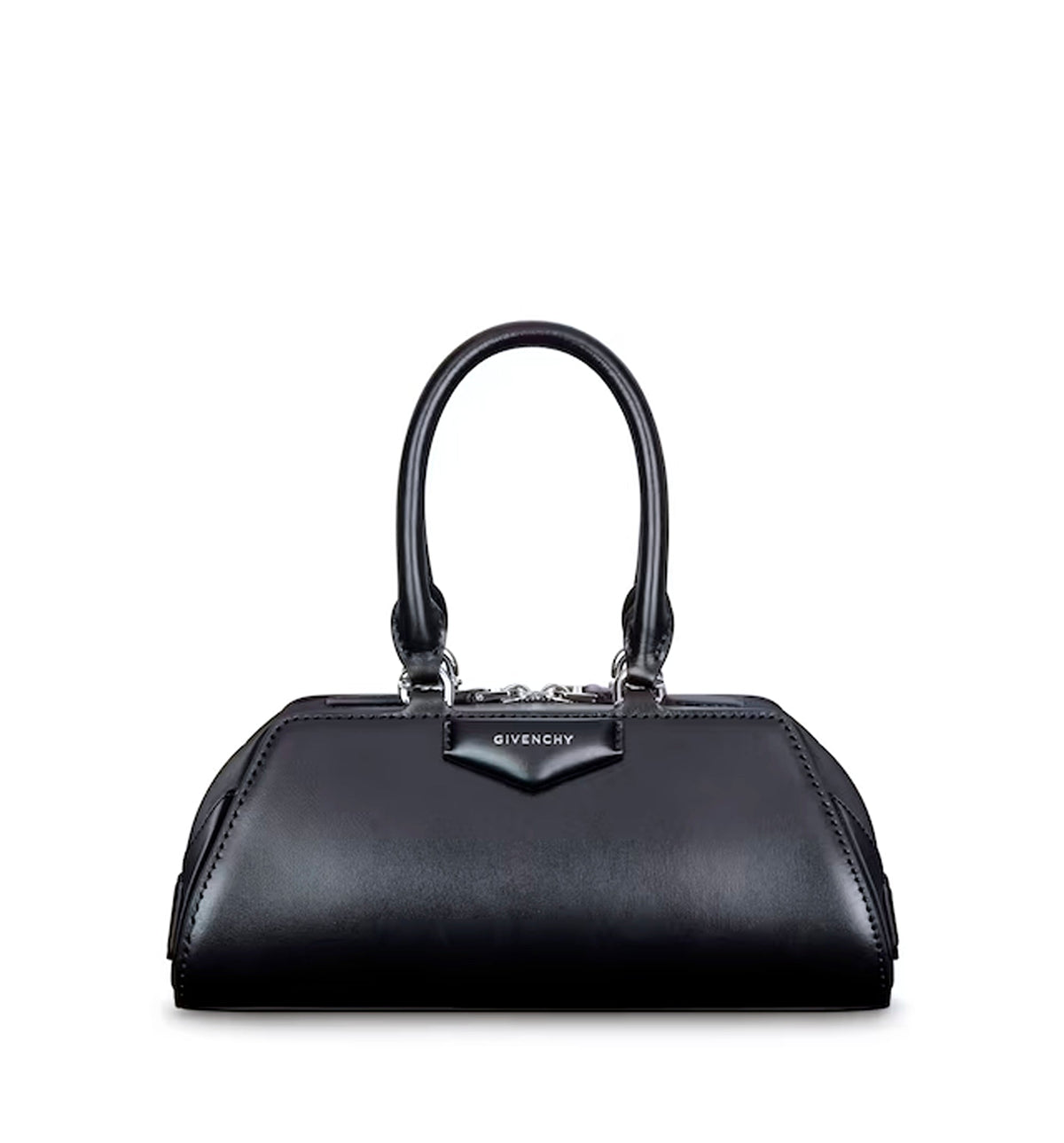 Mini Antigona East-West bag in Box leather