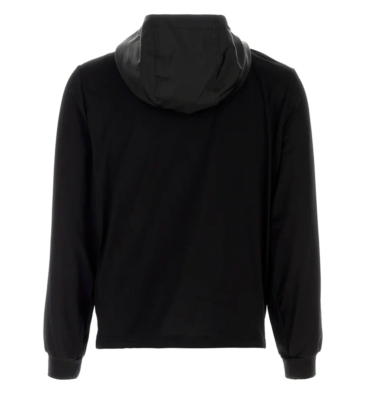 Black stretch cotton sweatshirt