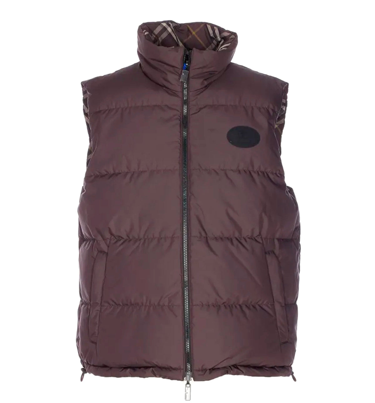Check Reversible Padded Vest