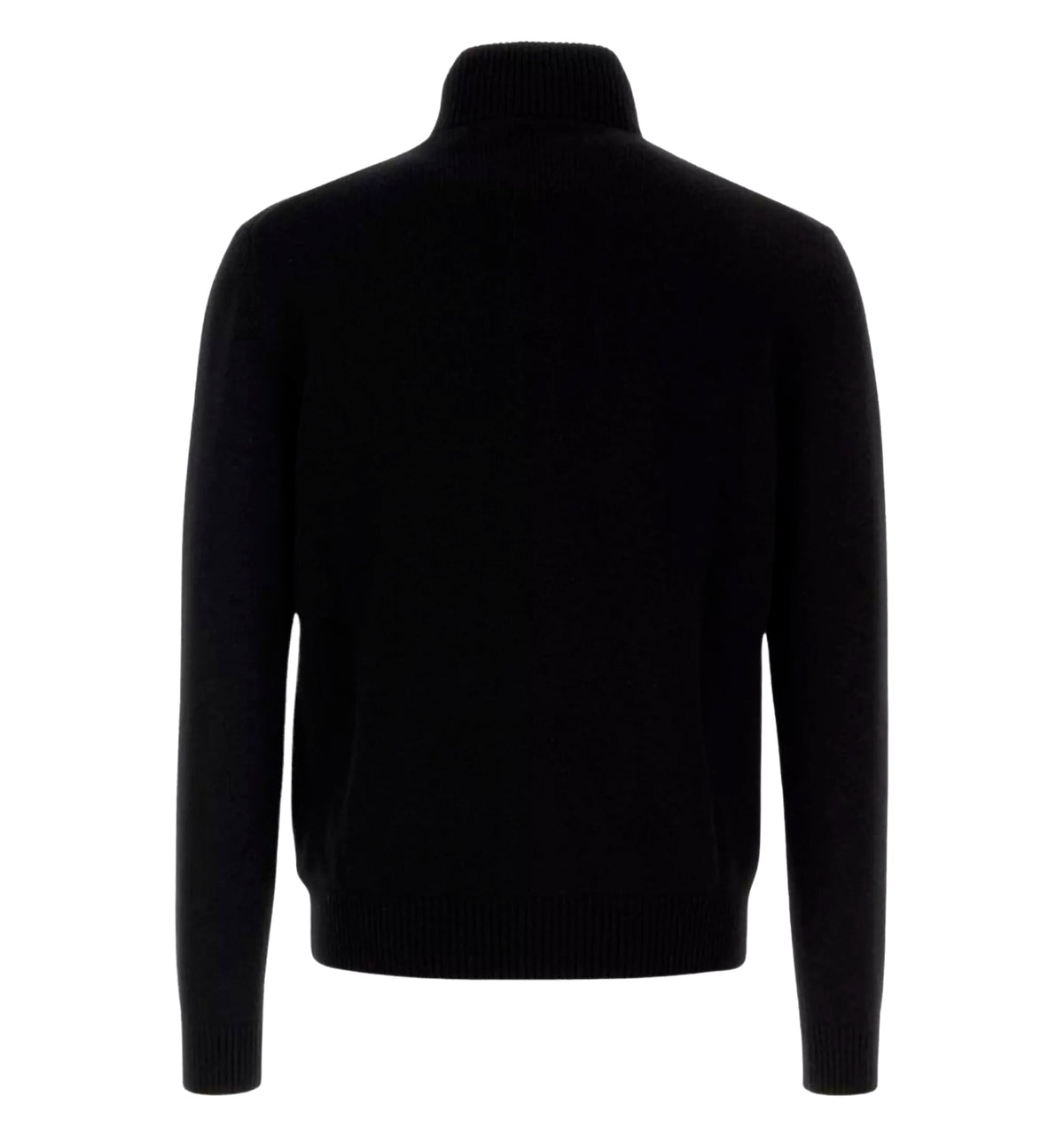 High collar cashmere cardigan
