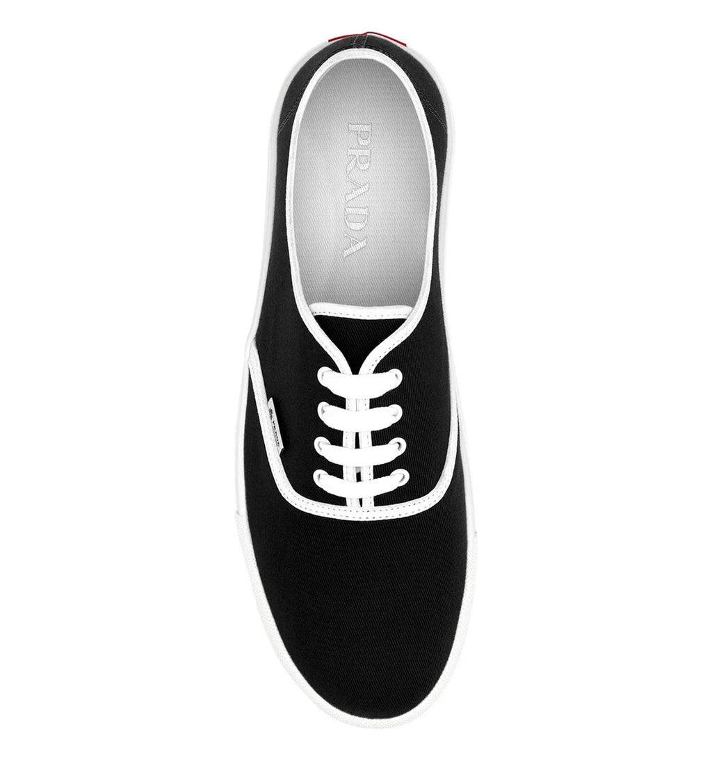 Black canvas sneakers