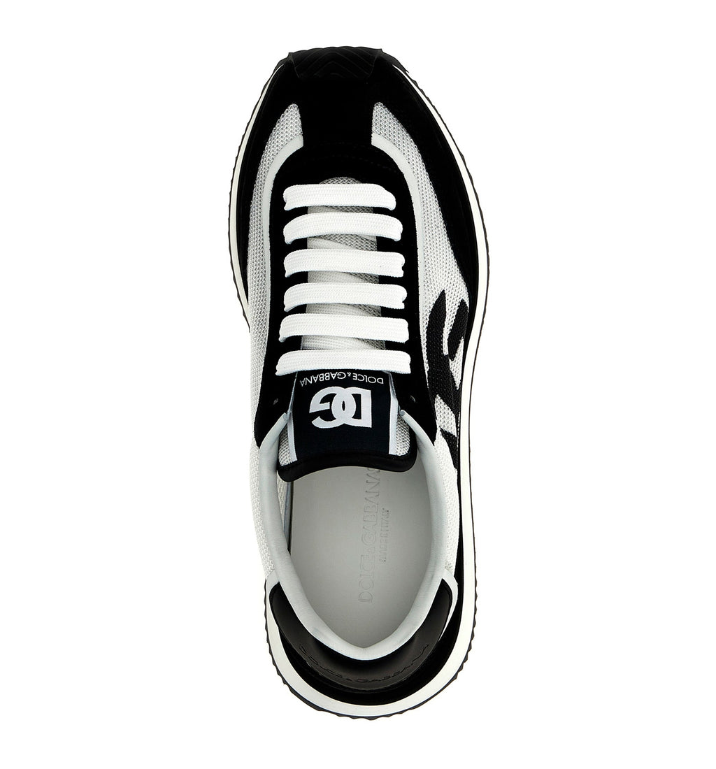 Mixed-material DG CUSHION sneakers