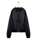 Hooded jacket in nappa lambskin