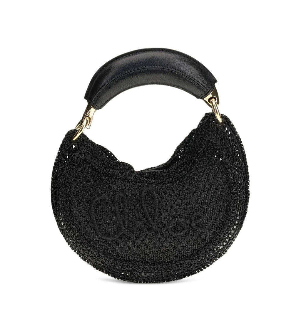 Mini Summer Banana Hobo Bag In Glitter Crochet