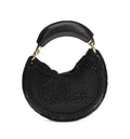 Mini Summer Banana Hobo Bag In Glitter Crochet