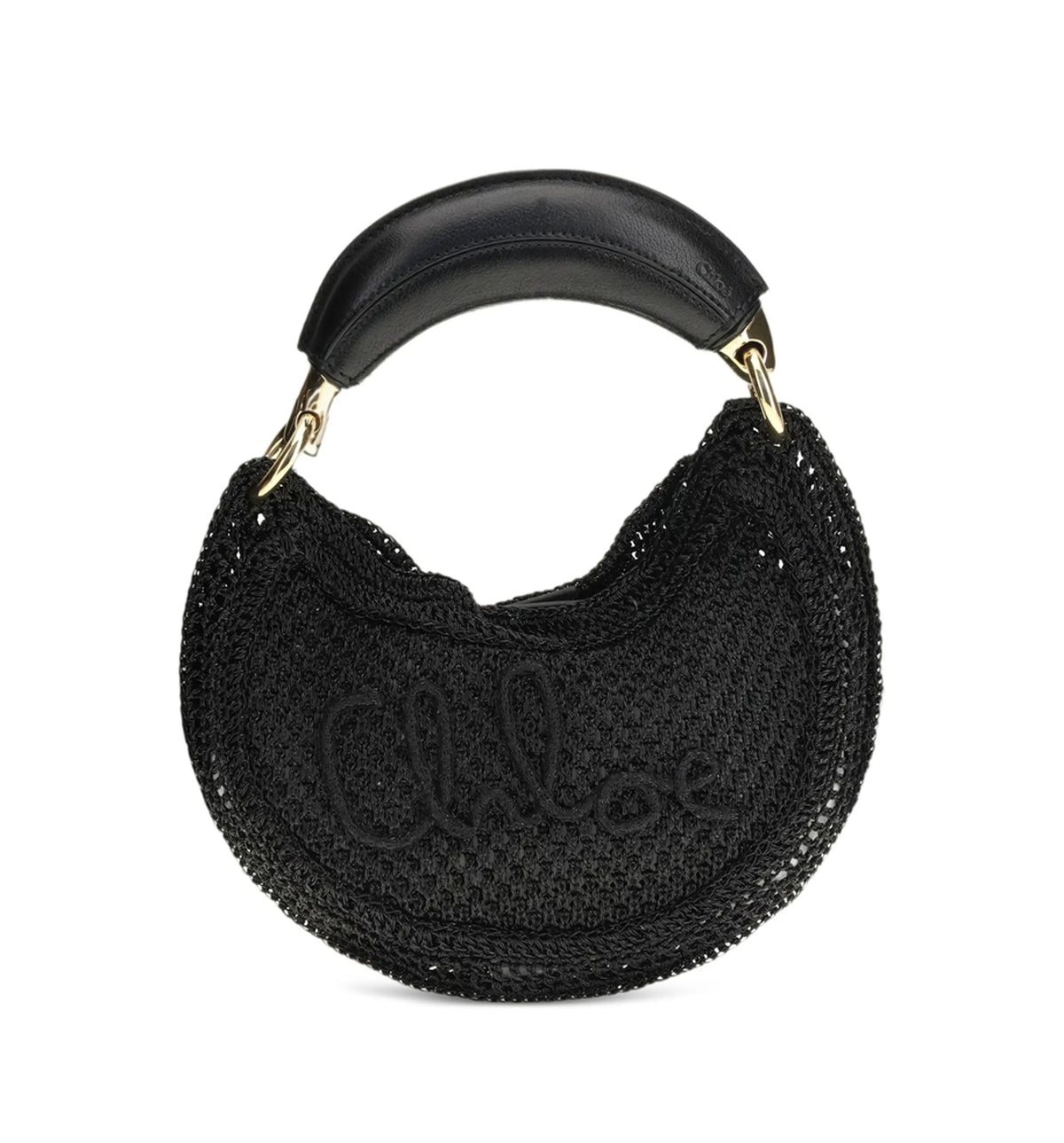 Mini Summer Banana Hobo Bag In Glitter Crochet