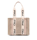 Woody linen tote bag