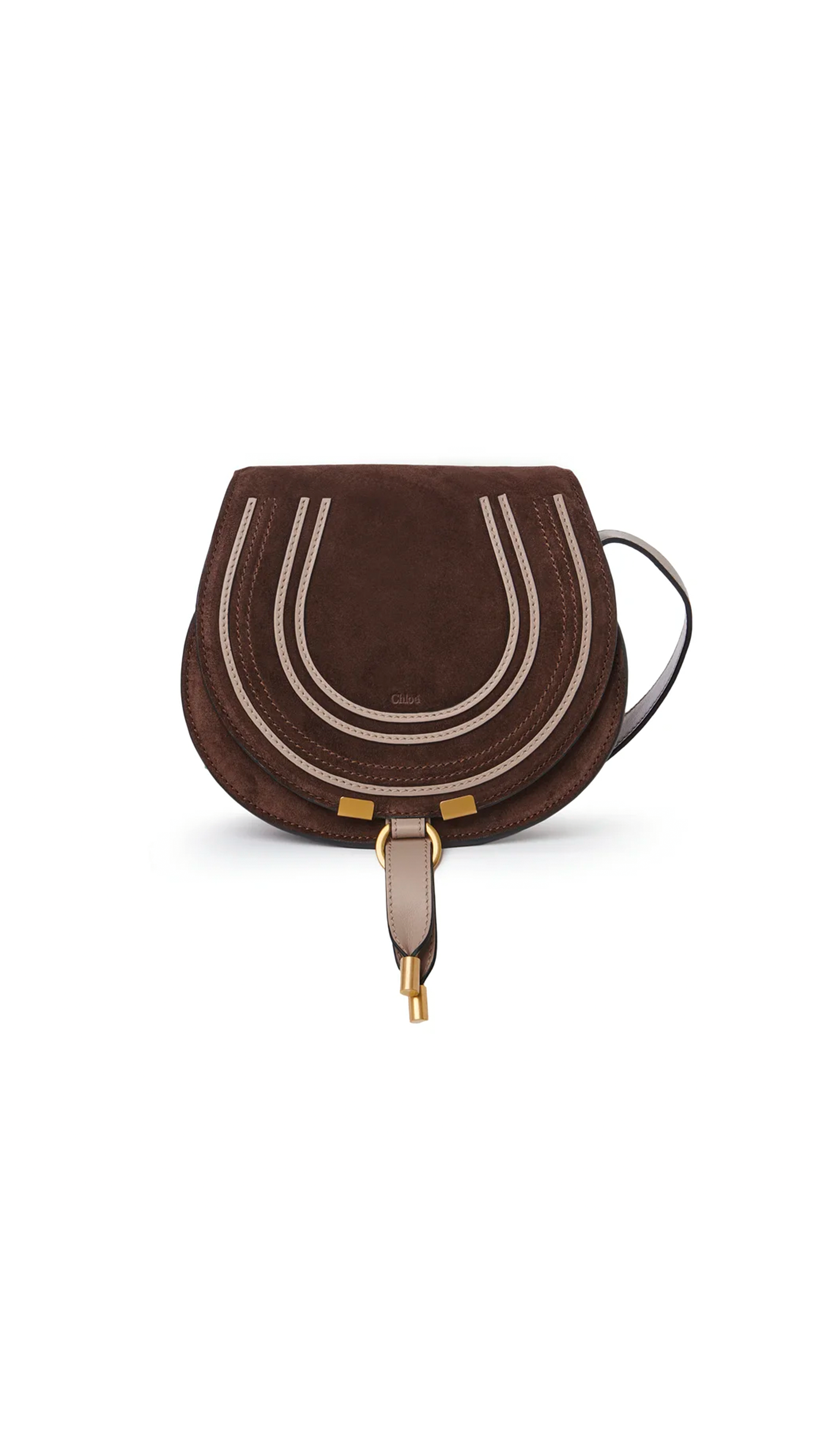 Marcie Small Saddle Bag - Pure Brown