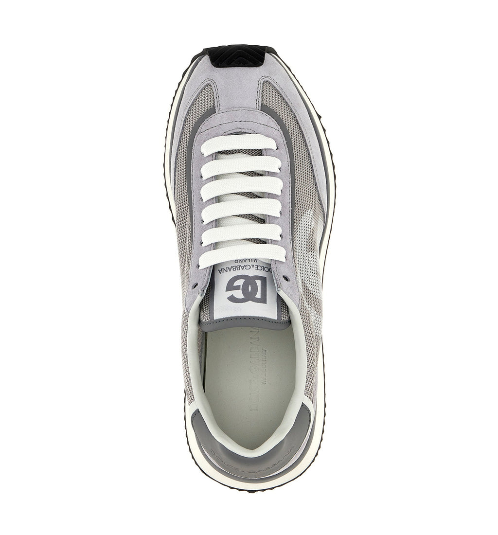 Mixed-material DG CUSHION sneakers