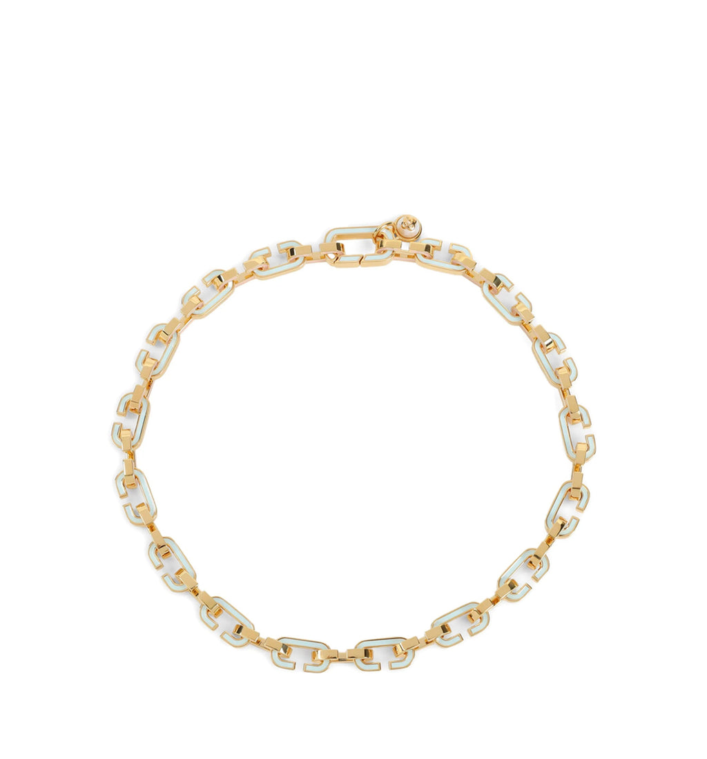 Enamelled Link Chain Necklace