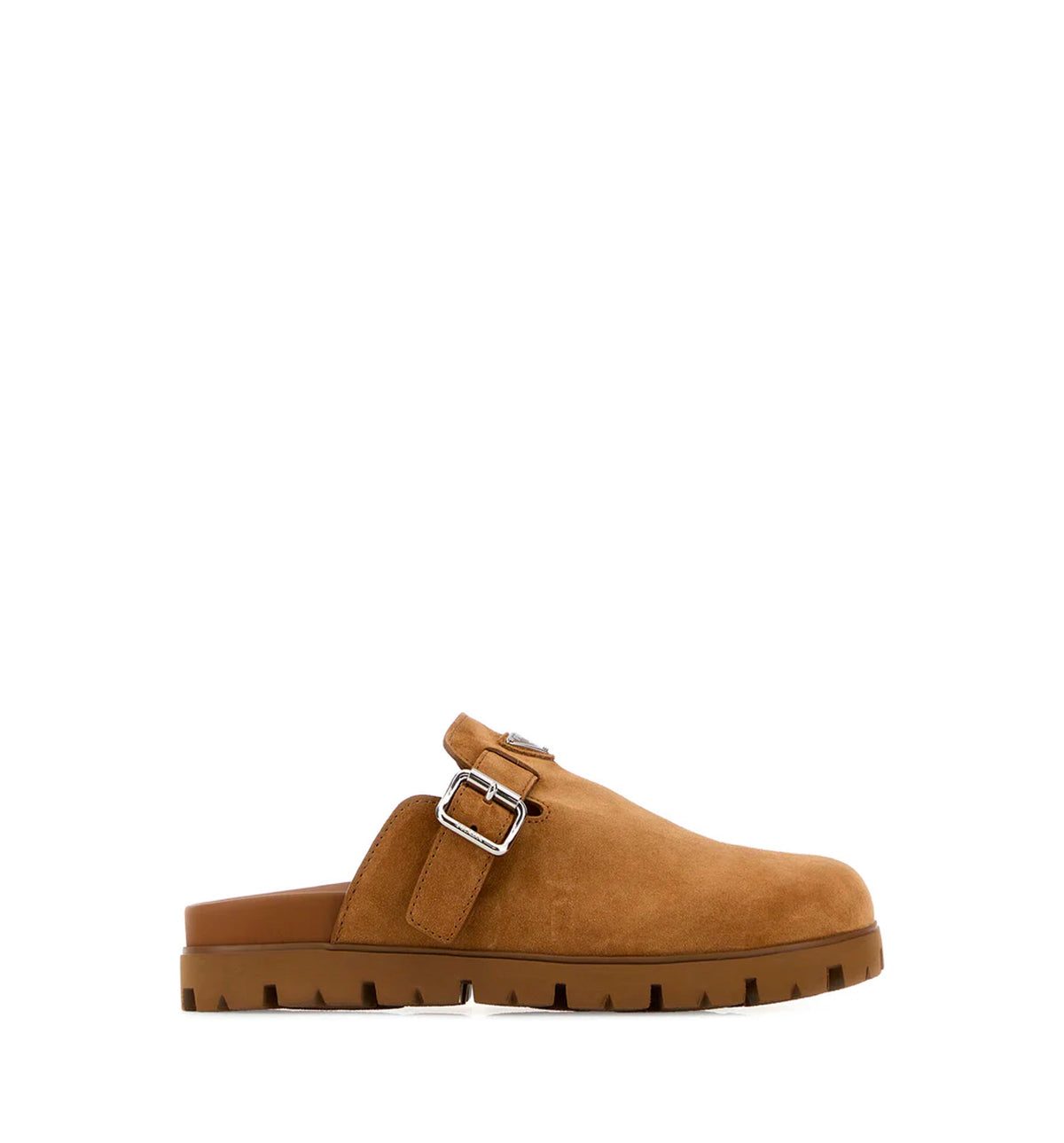 Camel suede slippers