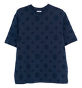 Applique Monogram Oversized Short Sleeve T‑Shirt