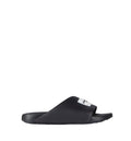 Label Slide mules in rubber