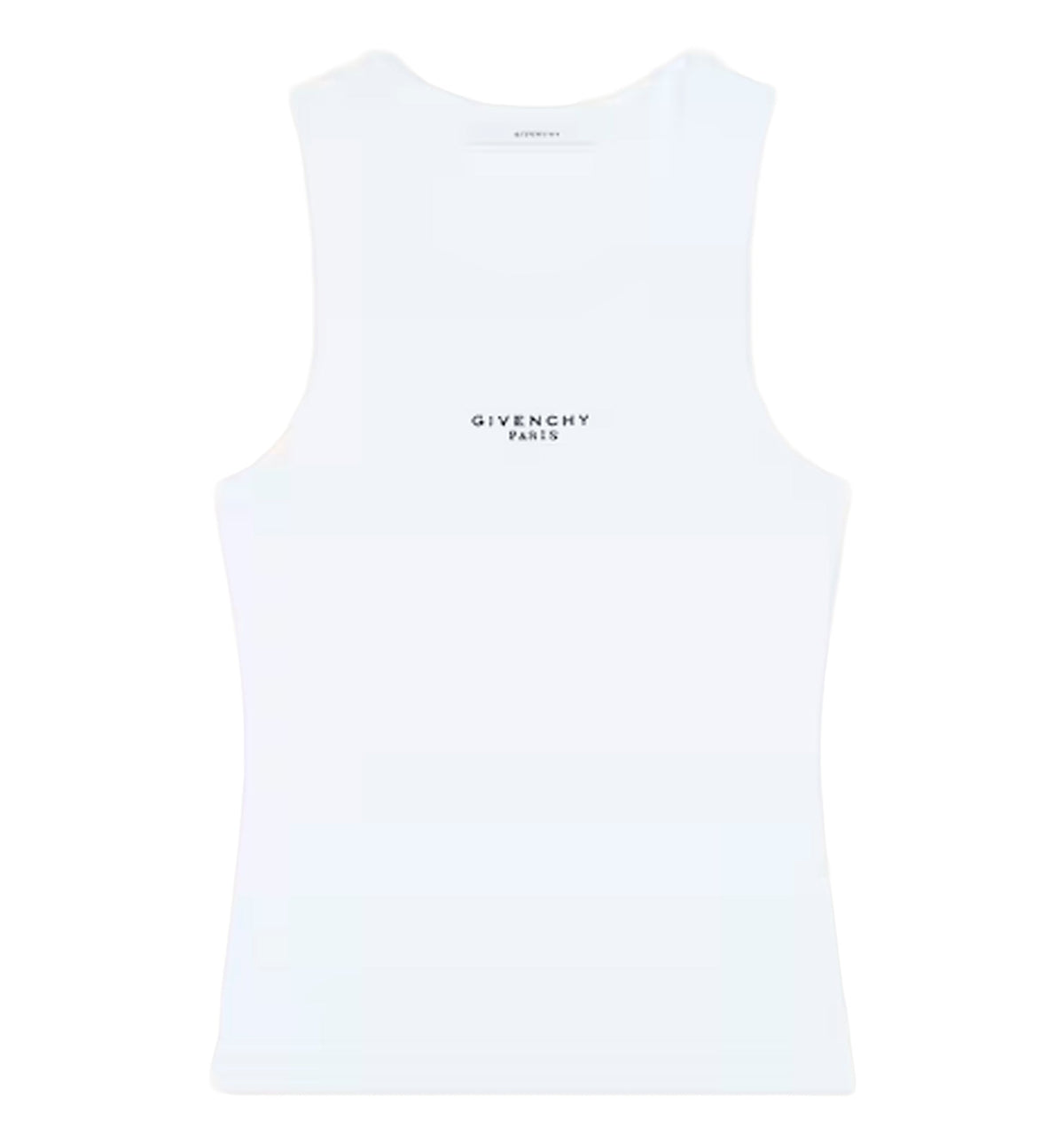 Slim fit tank top in cotton with Givenchy Paris print