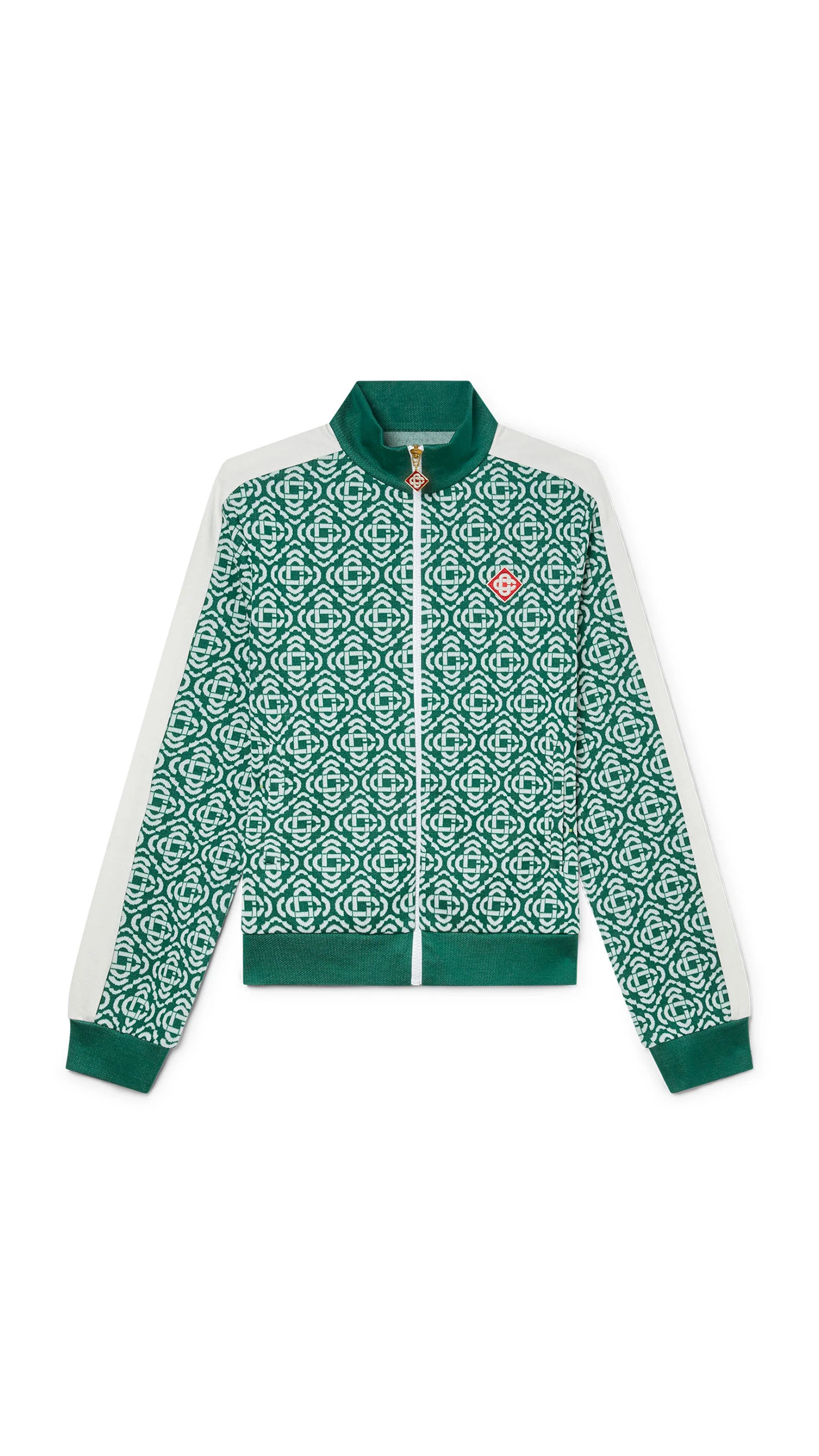 Monogram Track Top - Green