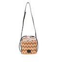 Zig-zag Top Handle Bucket Bag
