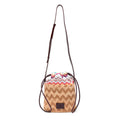 Zigzag Raffia Bucket Bag