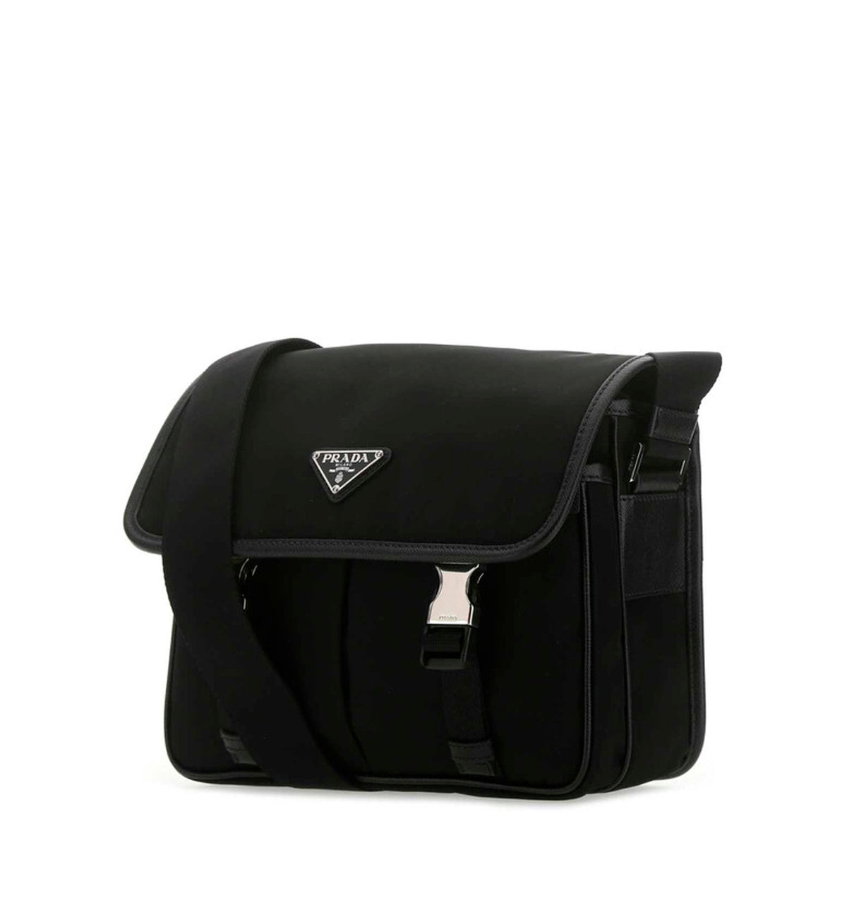 Black Re-Nylon Crossbody Bag