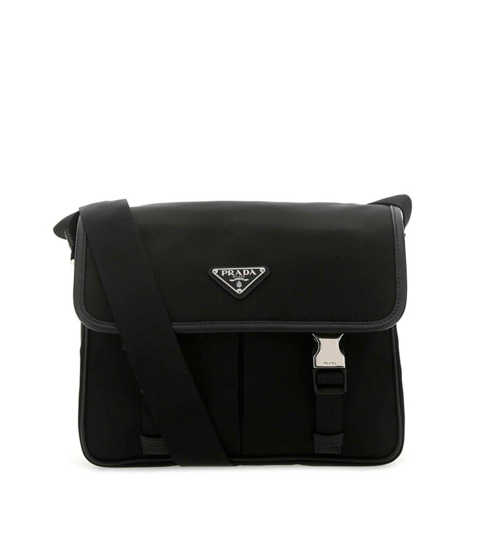 Black Re-Nylon Crossbody Bag