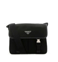 Black Re-Nylon Crossbody Bag