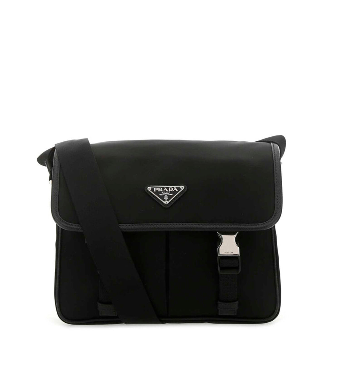 Black Re-Nylon Crossbody Bag