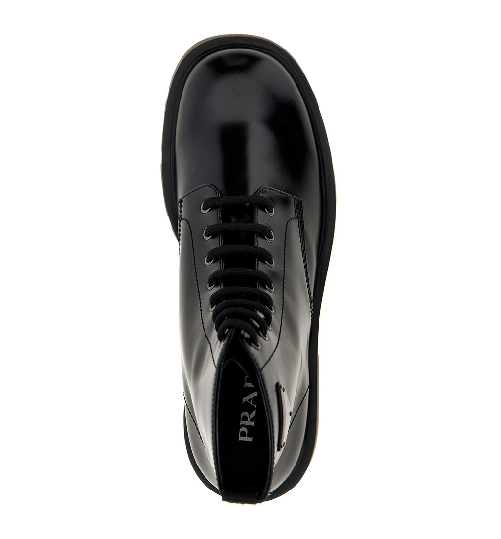 Rois brushed leather combat boots