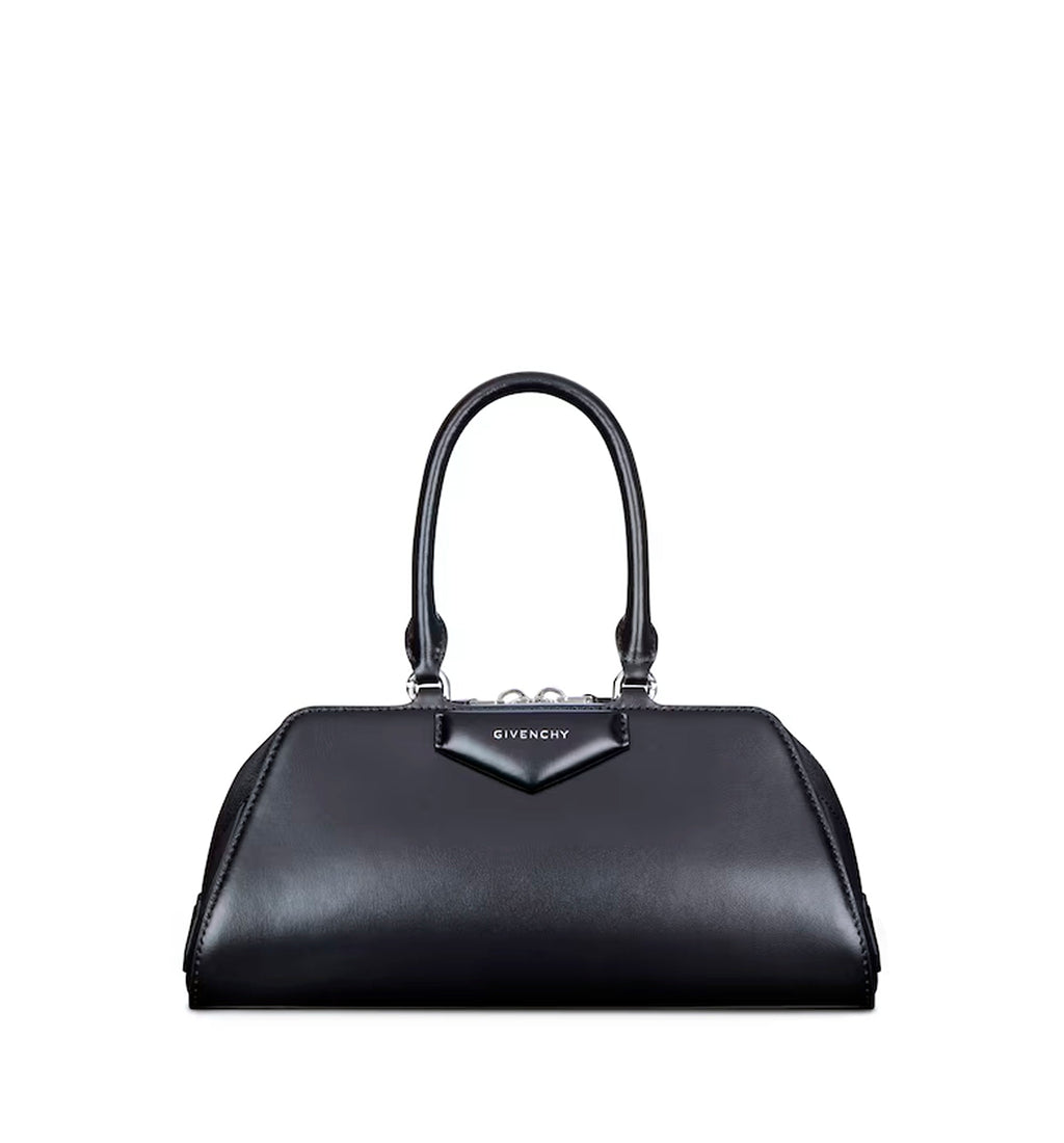 Small Antigona East-West bag in Box leather