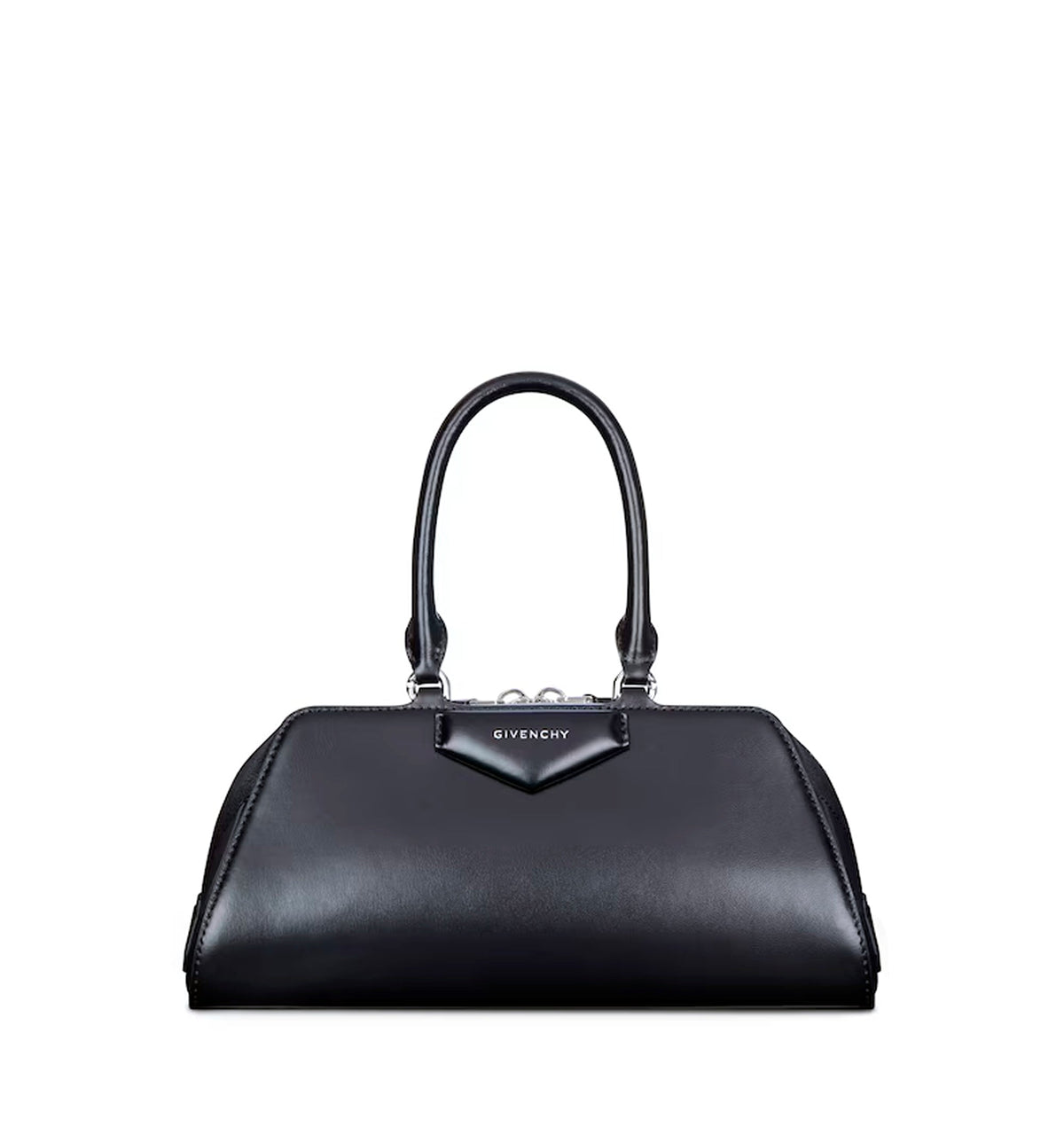 Small Antigona East-West bag in Box leather
