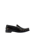 Brushed leather loafers