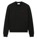 Black cotton sweatshirt with Ami de Coeur