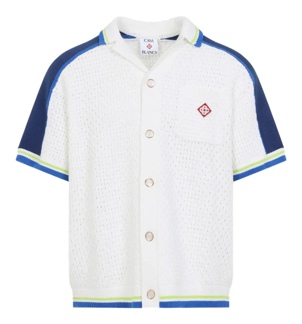 Short Sleeve Crochet Shirt