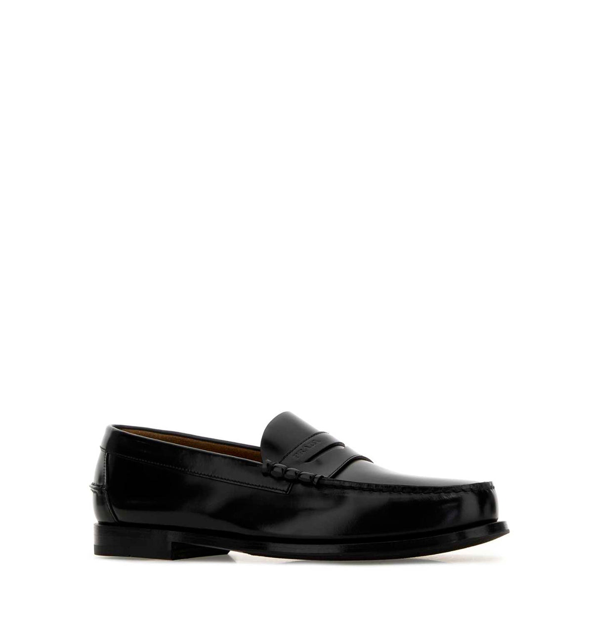 Brushed leather loafers