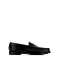 Brushed leather loafers