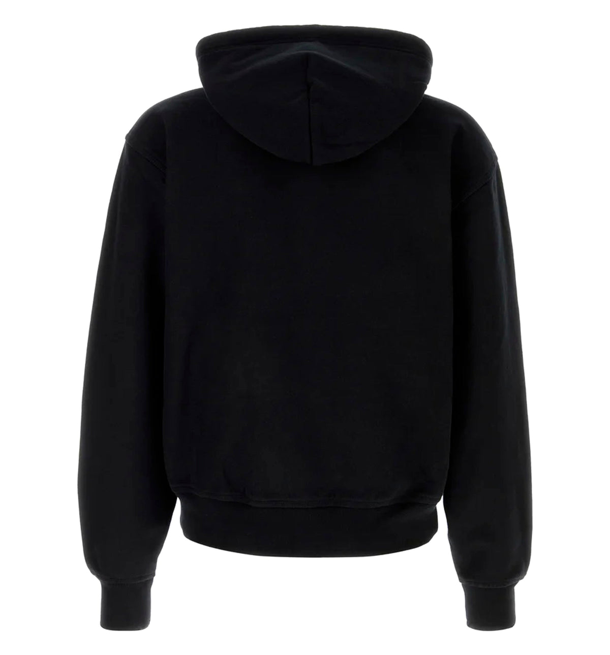 Black cotton blend sweatshirt