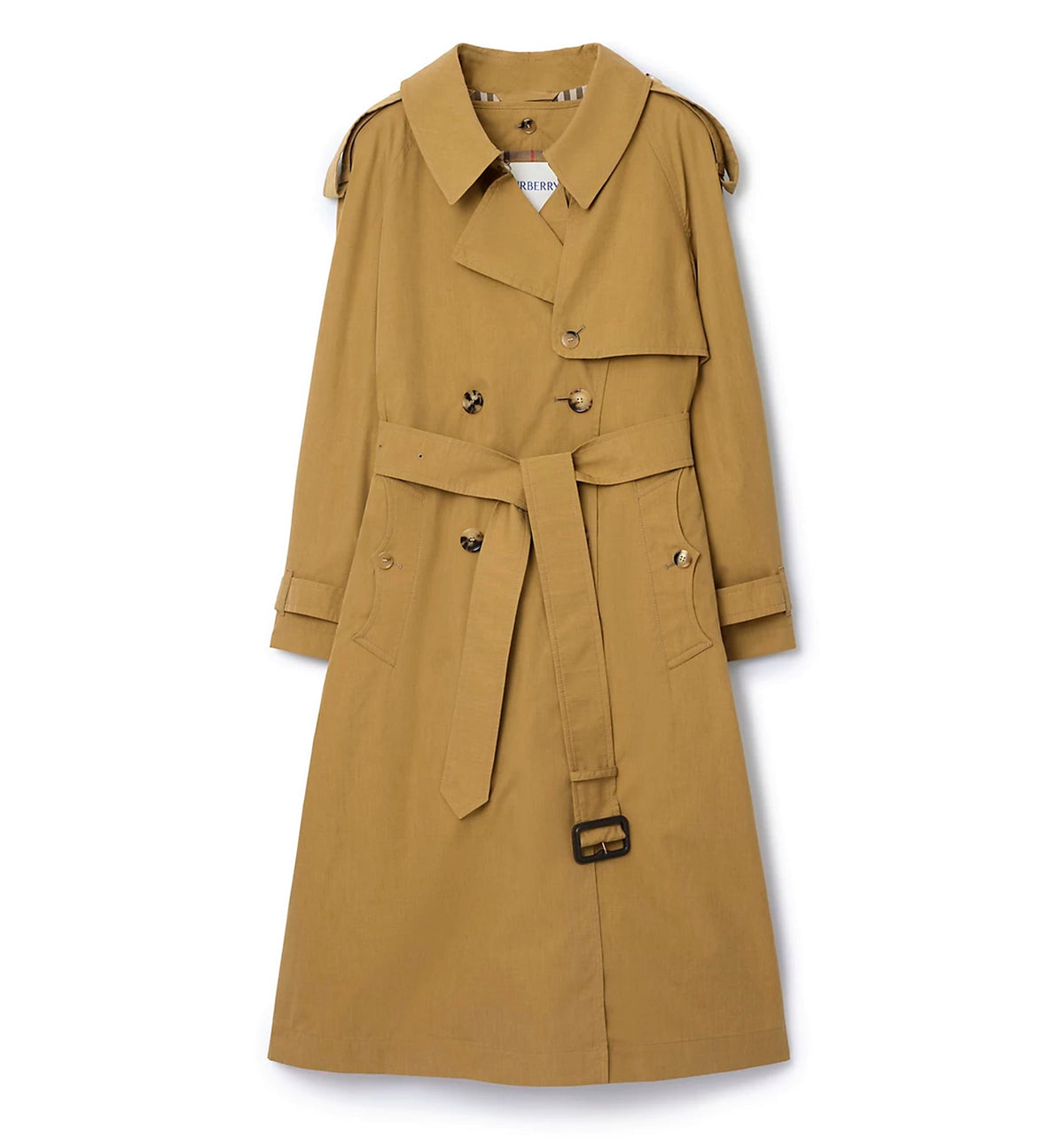 Long Canvas Fitzrovia Trench Coat with Warmer