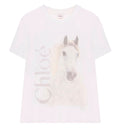 Crew-neck logo T-shirt in cotton jersey
