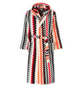 Best cotton terry bathrobe zig zag